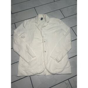 Eleventy White linen women’s blazer  S (Style Number: 979MA0286).